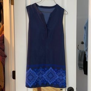 boho blue dress
